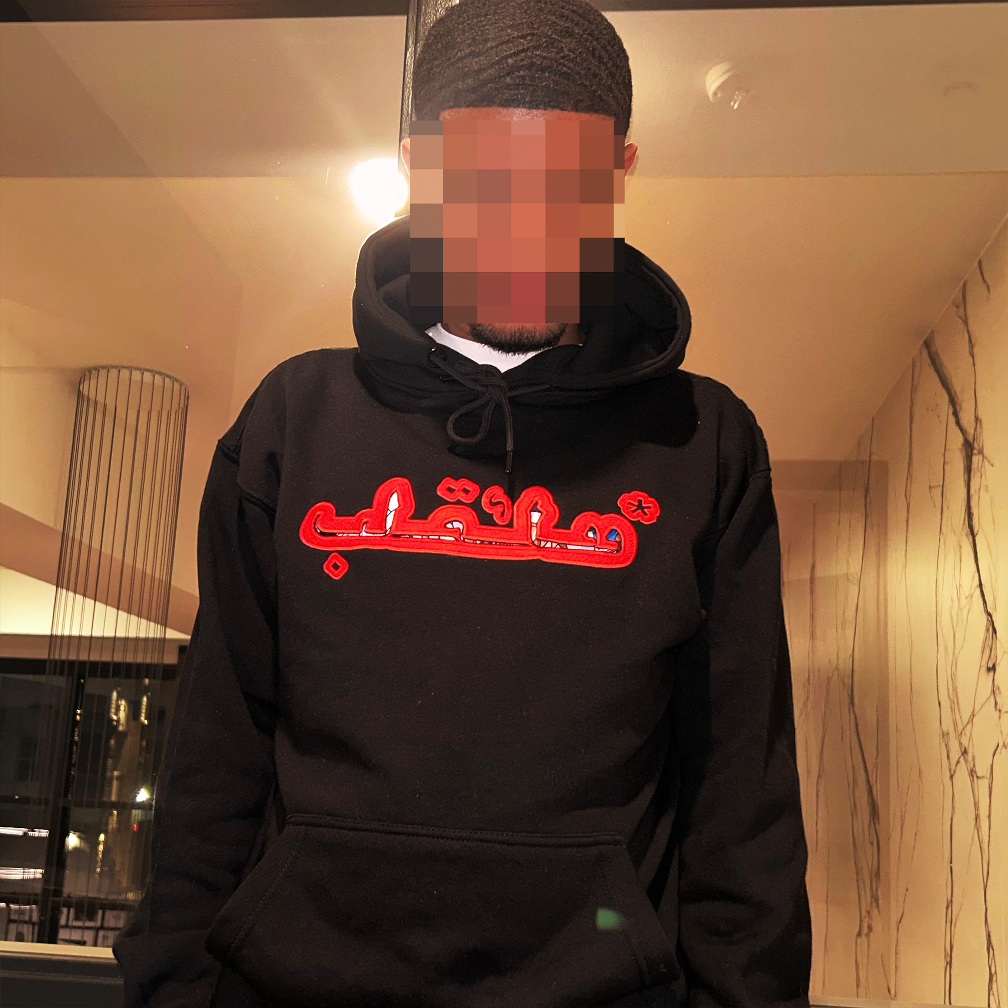 V1] Hole Hoodie - Black/Red – Wockheart